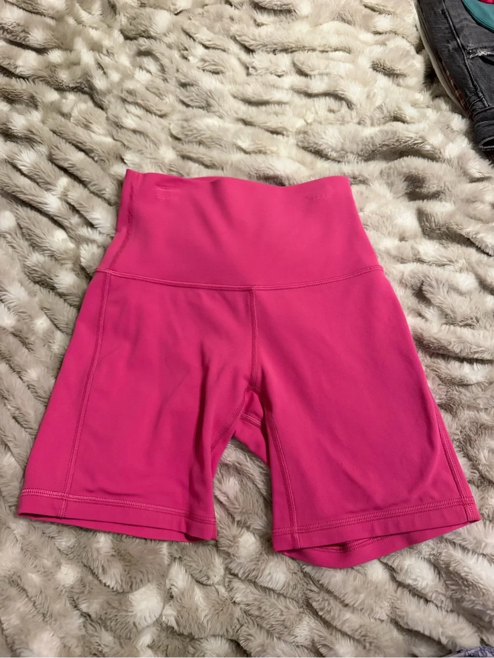 lululemon athletica High-Rise Hot Pink Athletic Shorts